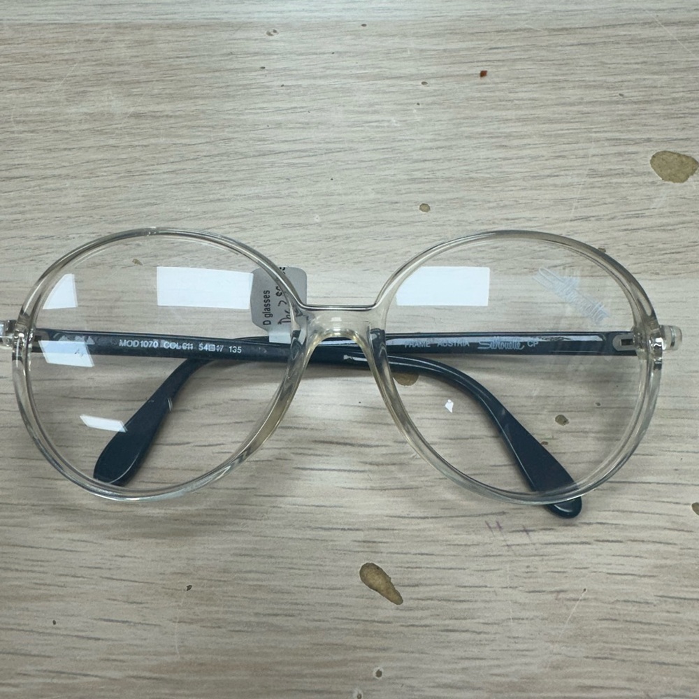 Silhouette Clear Round Glasses
